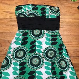 Green floral Charlotte Russe Dress